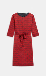 Maya Dress Red/Navy