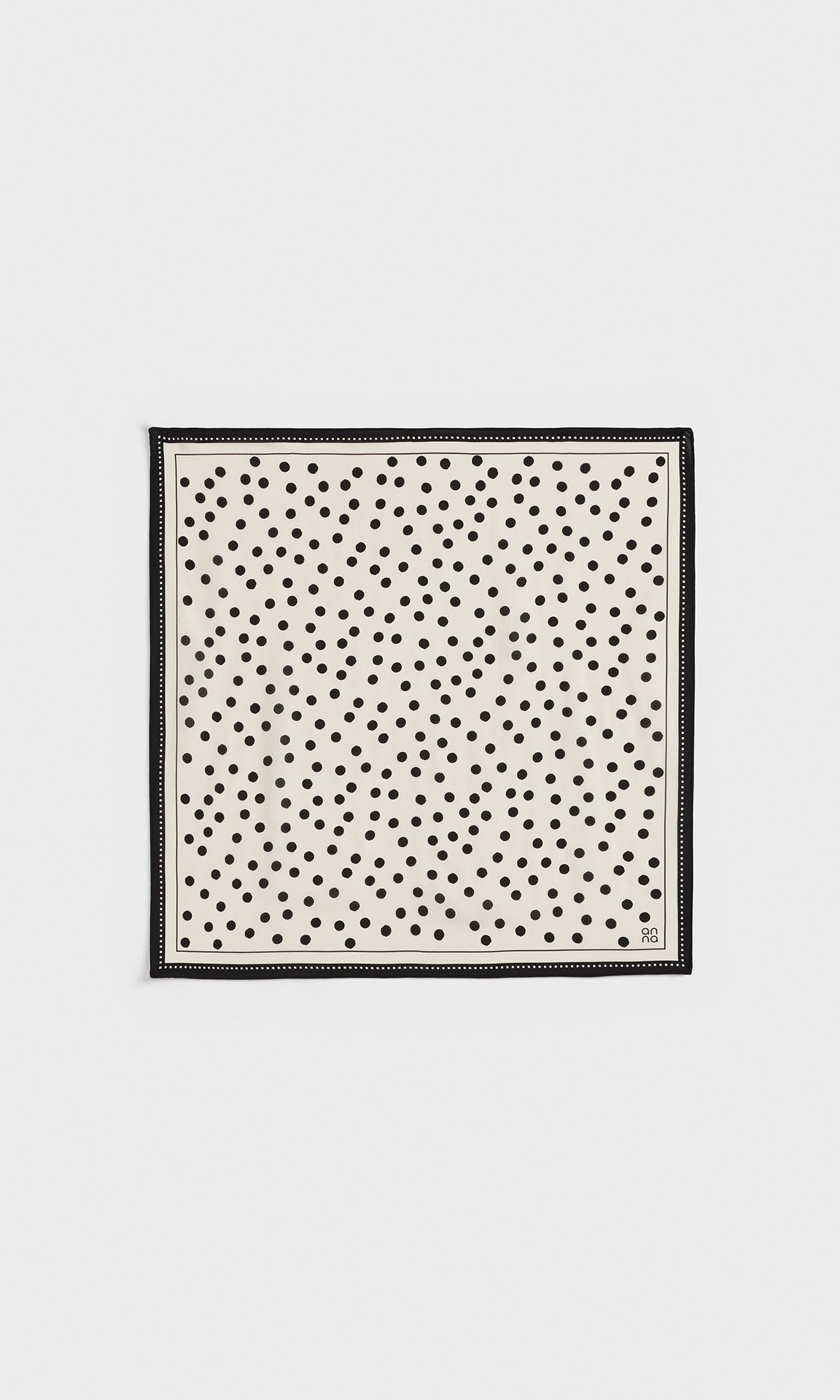 Polka dots Scarf Ivory
