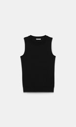 Harpe Sleeveless Knit Black