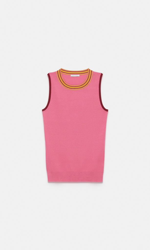 Harpe Sleeveless Knit Pink/Mustard