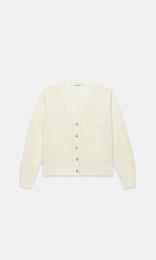Imperial Vee Cardigan Ivory