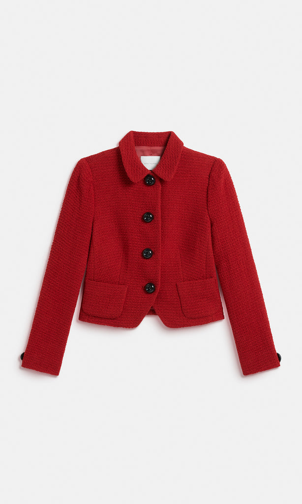 PRE-ORDER Camellia Jacket Crimson