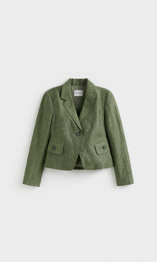 Liguria Single Button Jacket Green