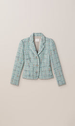 Carlisle Tweed Blazer Aqua