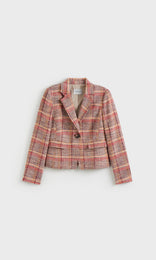 Wisteria Plaid Jacket Ochre