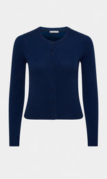 Morton Cashmere/Wool Cardi Sapphire