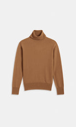 Stirling LS Cashmere Roll Neck Haystack