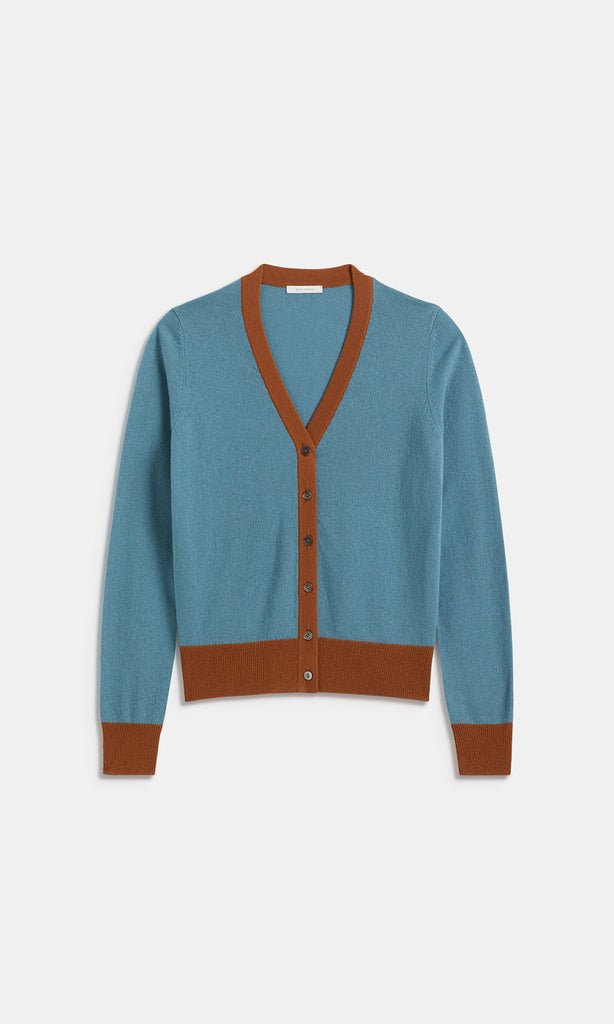 Oban Wool Cash Vee Cardi Myrtle