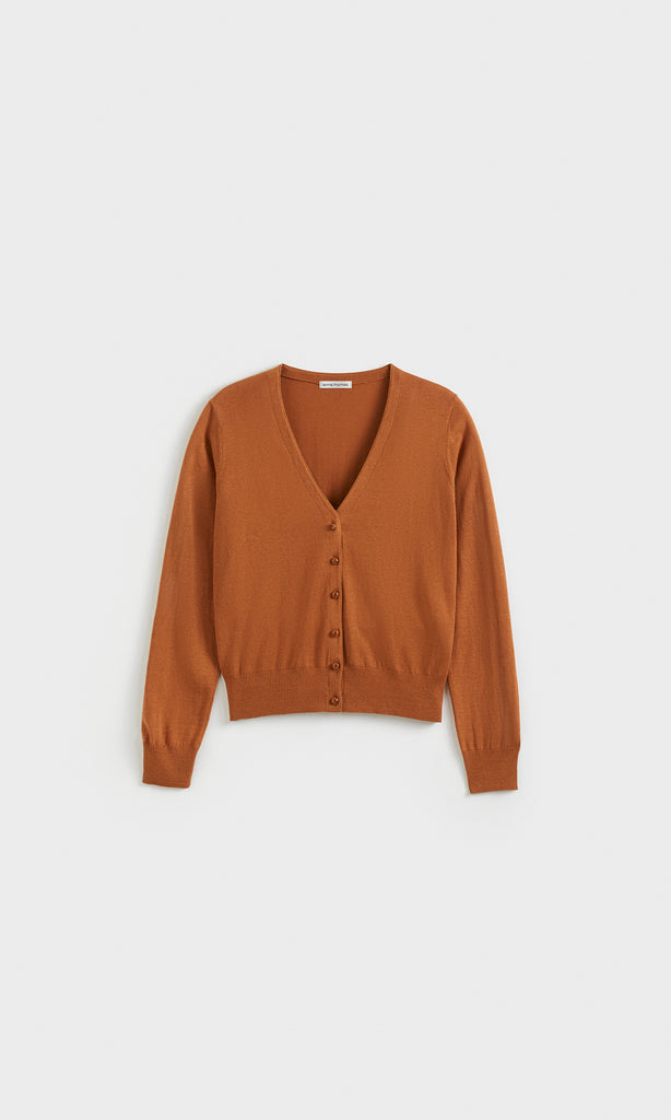 Vera Cardigan Burnt Orange