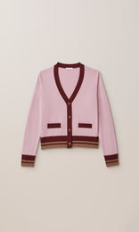 Kirkcaldy Vee Cardigan Pink
