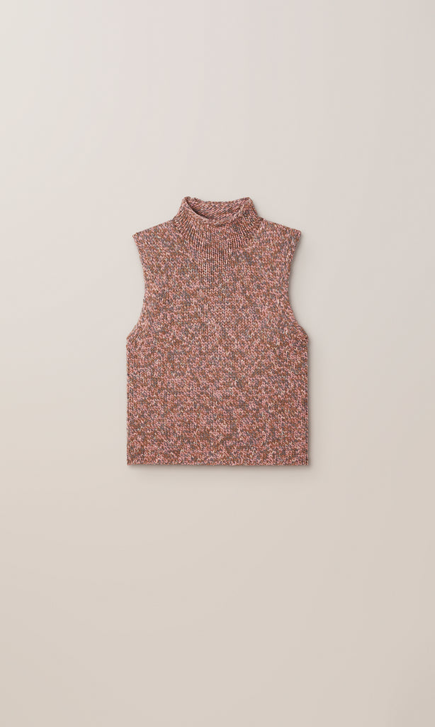 York Sleeveless Knit Pink
