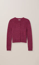 Isla Alpaca Cardigan Berry