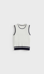 Florent Tank Off White/Navy/Poppy