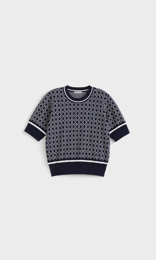 Rousse SS Crew Navy/Ivory R