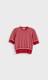 Rousse SS Crew Poppy/Ivory R