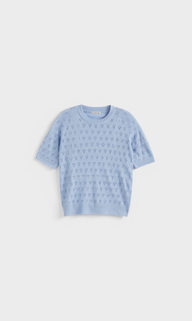 Amore SS Pointelle Blue