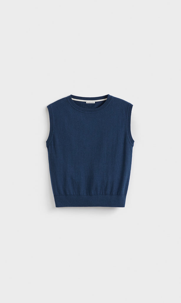 Florent Knit Vest Denim