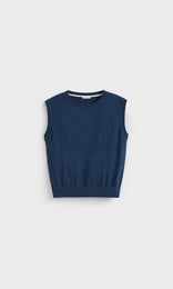 Florent Knit Vest Denim