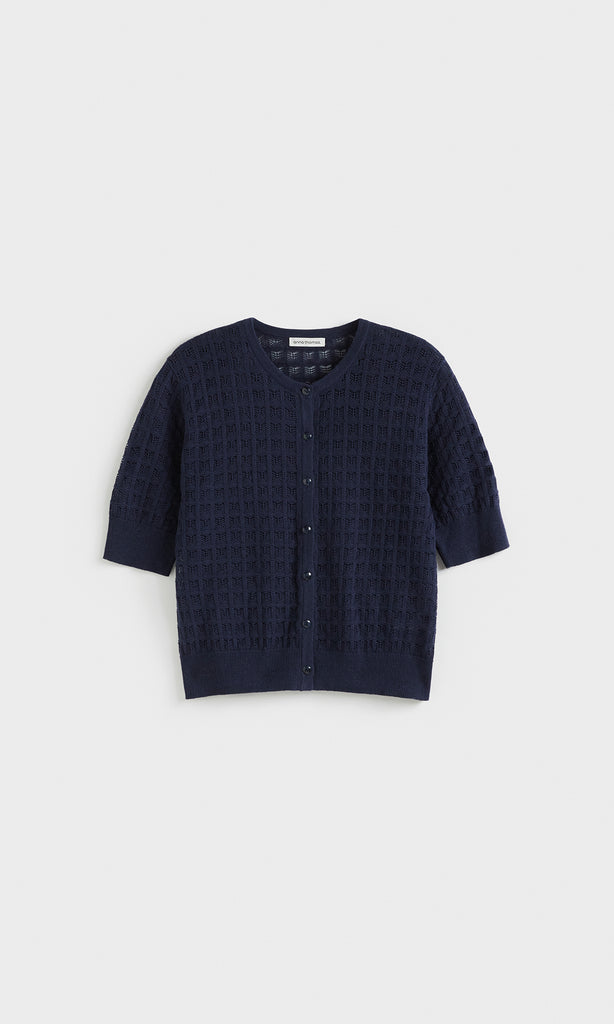 Amore SS Pointelle Navy