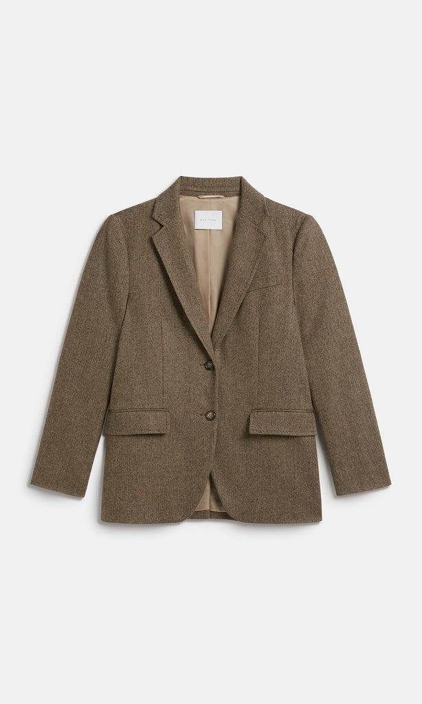 Manon Blazer Charcoal/Camel