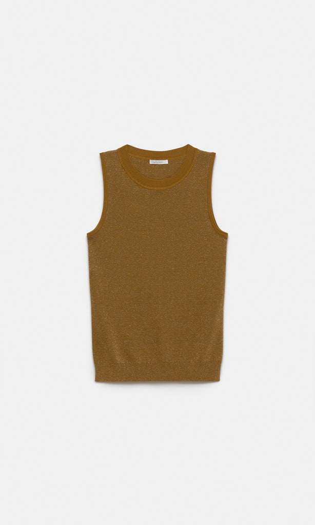 Messina Sleeveless Knit Bronze