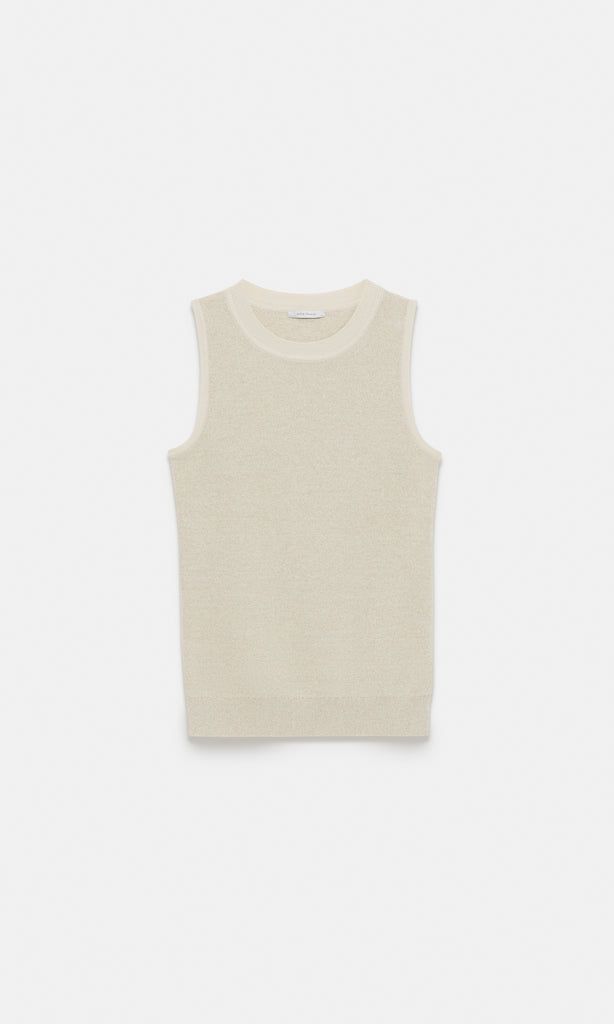 Messina Sleeveless Knit Creme