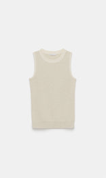 Messina Sleeveless Knit Creme