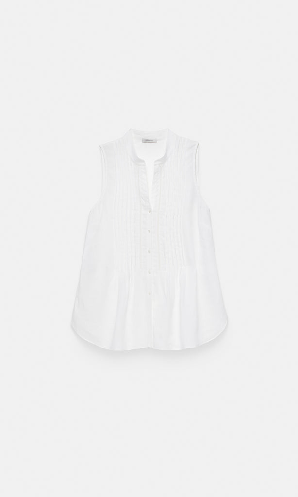 Monaco PintuckTop White