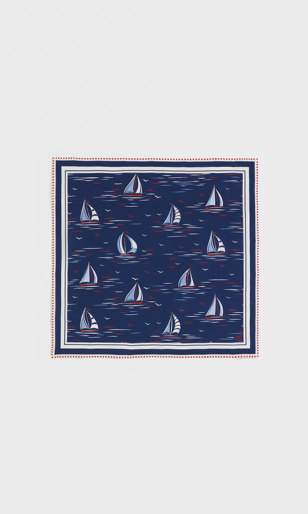 Nautical Scarf Indigo col.1