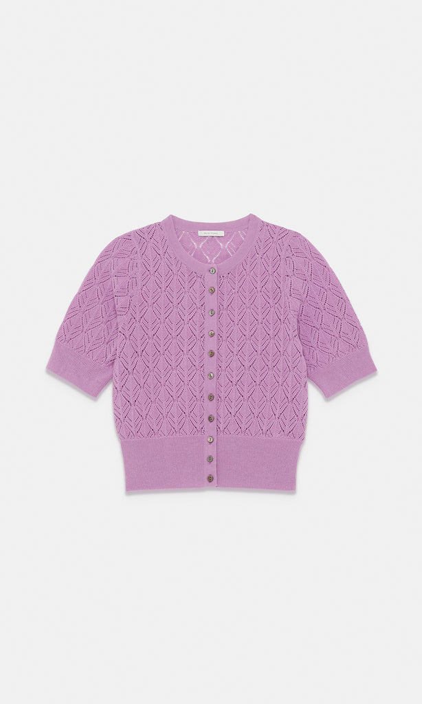 Novara S/S Cardigan Violet