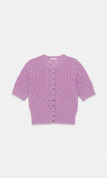 Novara S/S Cardigan Violet