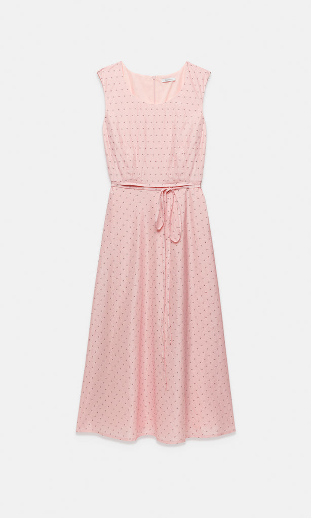 Odeon Dress with Tie Rose