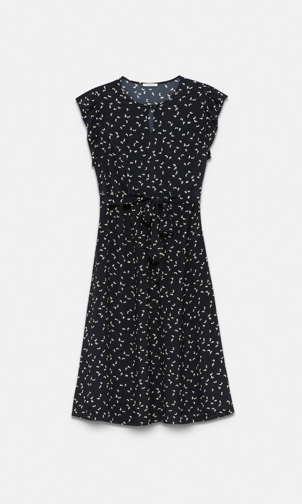 Papillon Dress Navy/Ivory