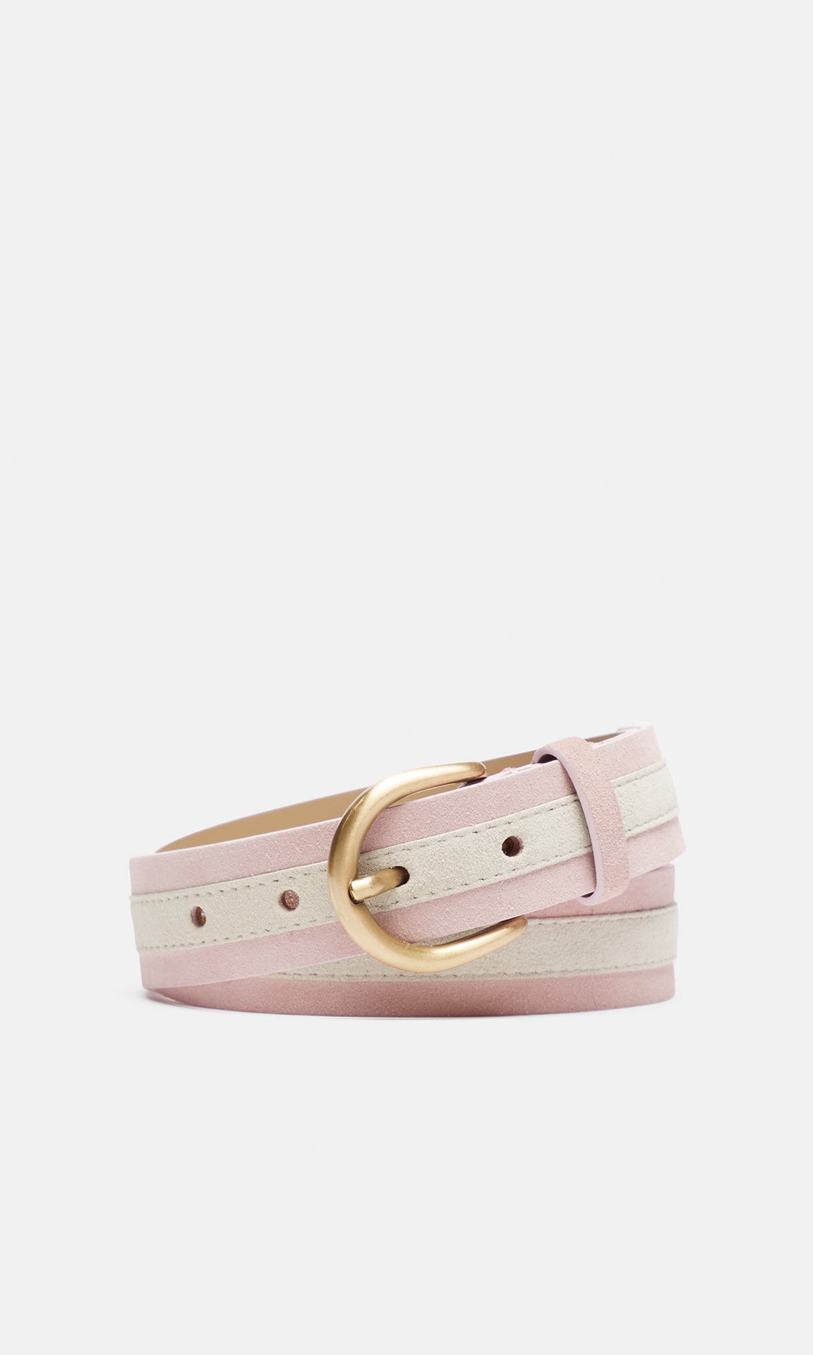 Barbera Suede Belt 30mm Lotus/Frost