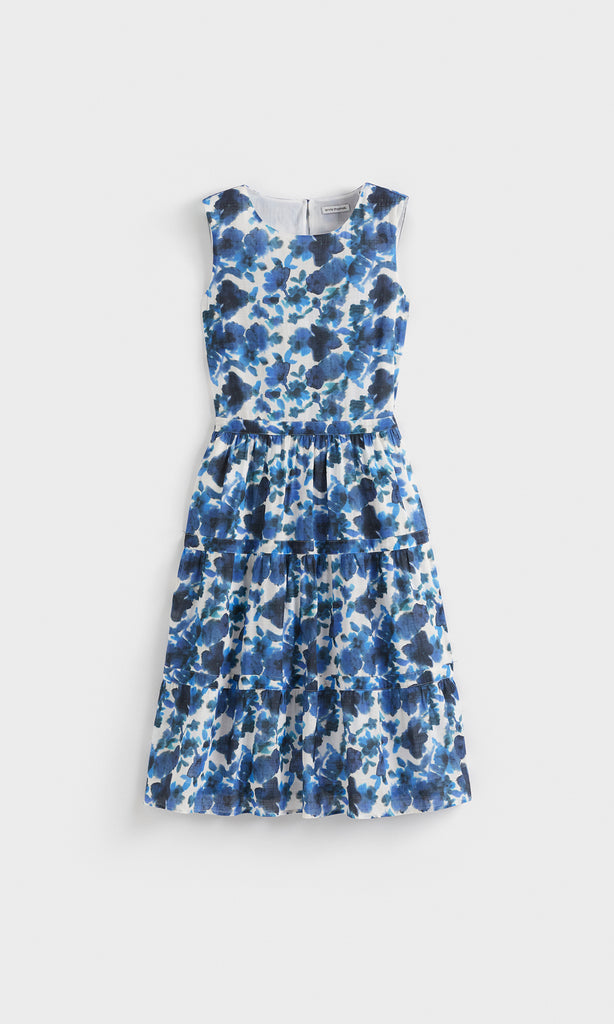 Corfu tiered Dress Ink