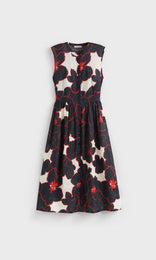 Lahaina Button thru Dress Poppy