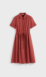 Cefalu Button Front Dress Poppy