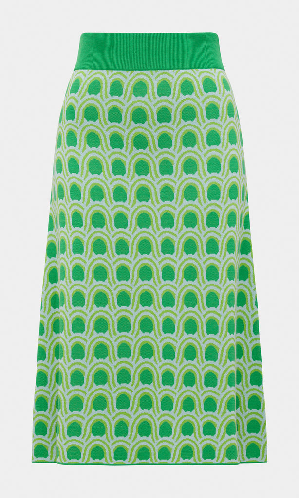 Reggio Knitted Skirt Spring Green
