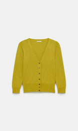 Selene V-Neck Cardigan Citron