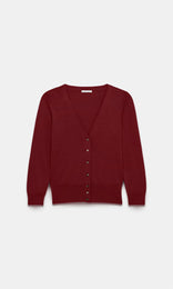 Selene V-Neck Cardigan Tayberry