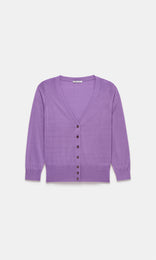 Selene V-Neck Cardigan Violet