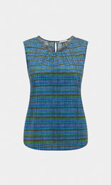 Serafina Sleeveless Top Blue