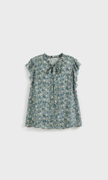 Redoute S/S Top Coastal Blue