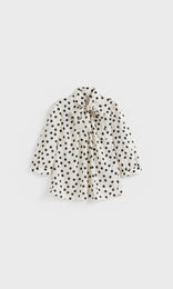 Pois Bow Front Blouse Ivory