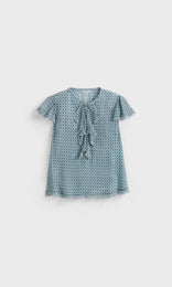 Terrazzo Blouse  Indigo