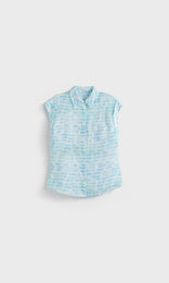 Seascape S/S Shirt Aqua
