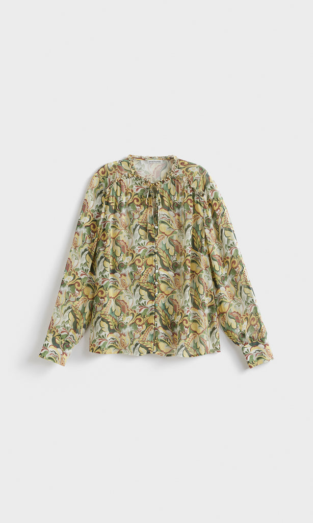 Bouquet Blouse Spring Green