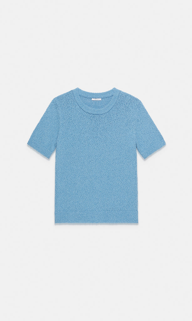 Vela S/Sleeve Crew Cameo Blue