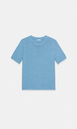 Vela S/Sleeve Crew Cameo Blue