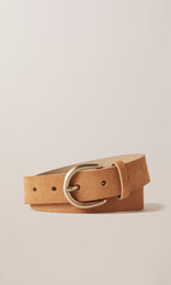 Suede Belt 30mm Brulee